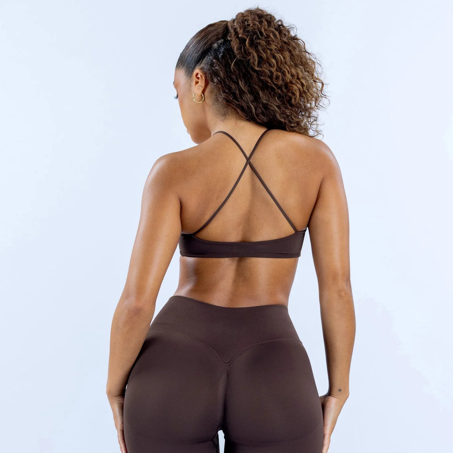 New seamless cross waist bra for women, long sleeved shawl yoga shorts, hip lifting pants, fitness yoga suit set